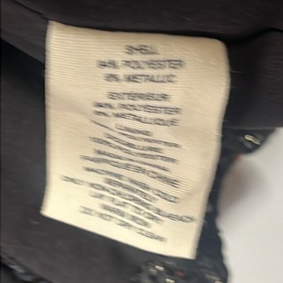 L’Agence CHAMBERLAIN SEQUIN EMBELLISHED‎ METTALIC MULTI TWEED BLAZER SIZE 10 - Picture 10 of 12